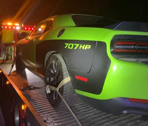 Police Catch Canadian Man Who Hit 168 MPH In Dodge Challenger And Had A Tire Blowout