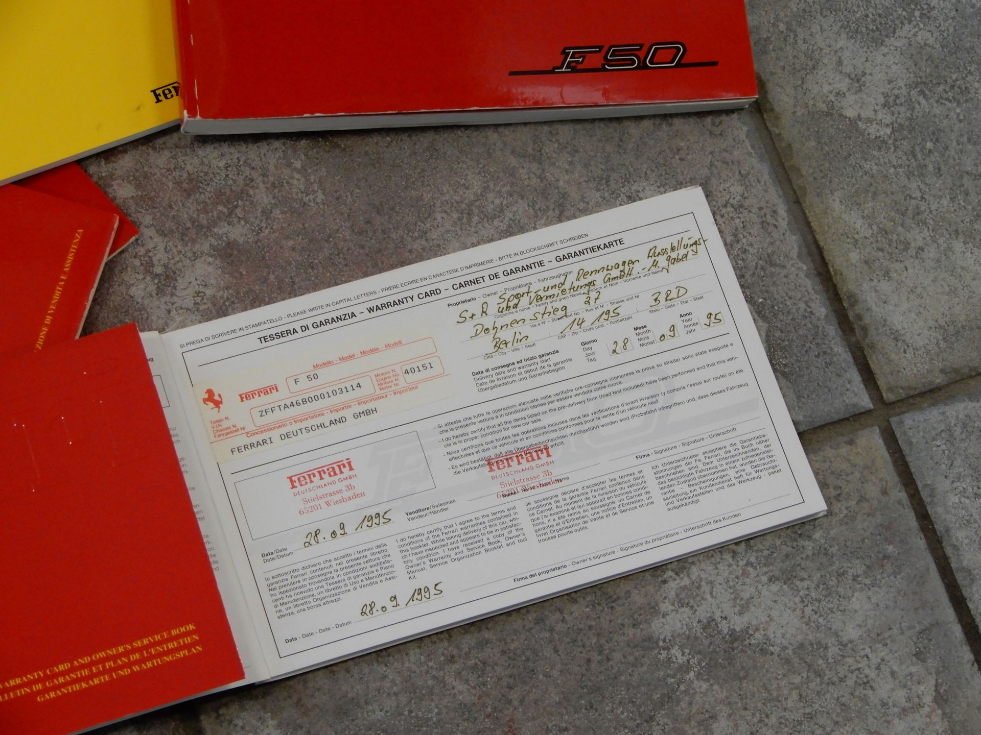 The F50 That Ferrari Displayed At The 1995 Frankfurt Motor Show Is For Sale