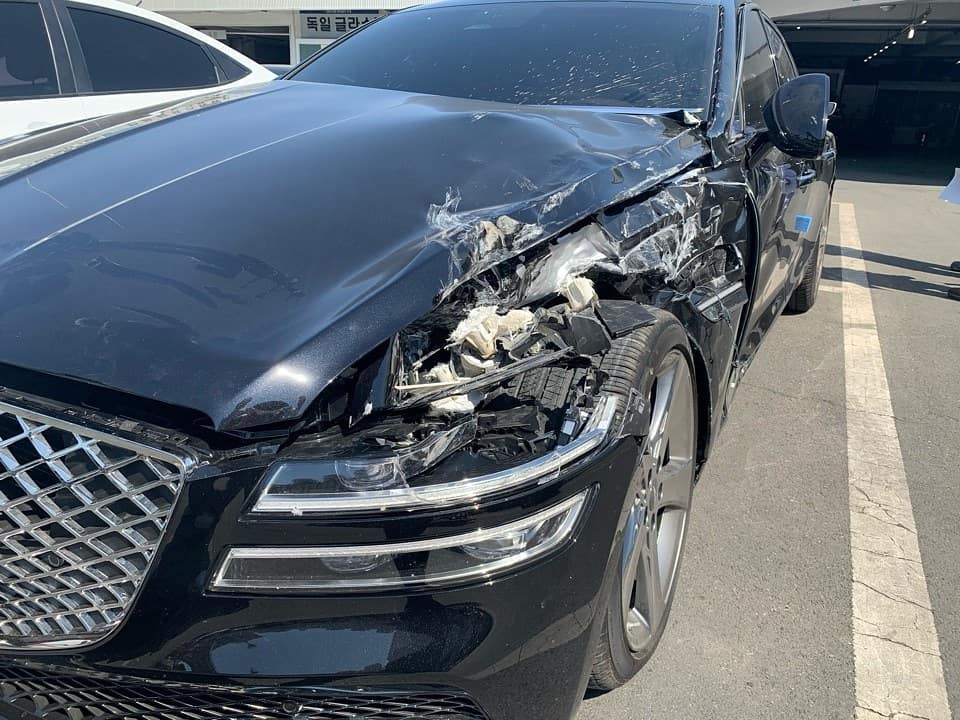 This Brand New Genesis G80 Crashed Just Minutes After Delivery