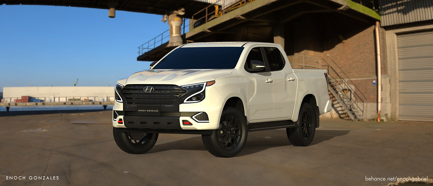 Hyundai Tarlac Render Proposes Ladder-Frame Pickup Truck To Go After The Hilux And Ranger
