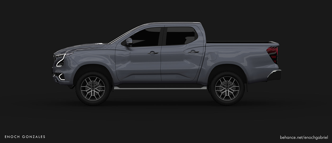 Hyundai Tarlac Render Proposes Ladder-Frame Pickup Truck To Go After The Hilux And Ranger