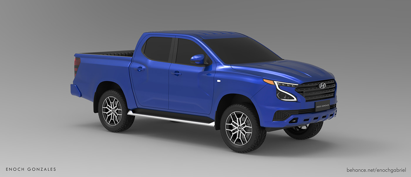 Hyundai Tarlac Render Proposes Ladder-Frame Pickup Truck To Go After The Hilux And Ranger