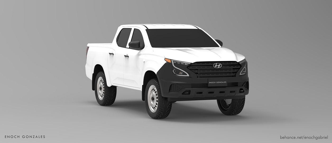 Hyundai Tarlac Render Proposes Ladder-Frame Pickup Truck To Go After The Hilux And Ranger