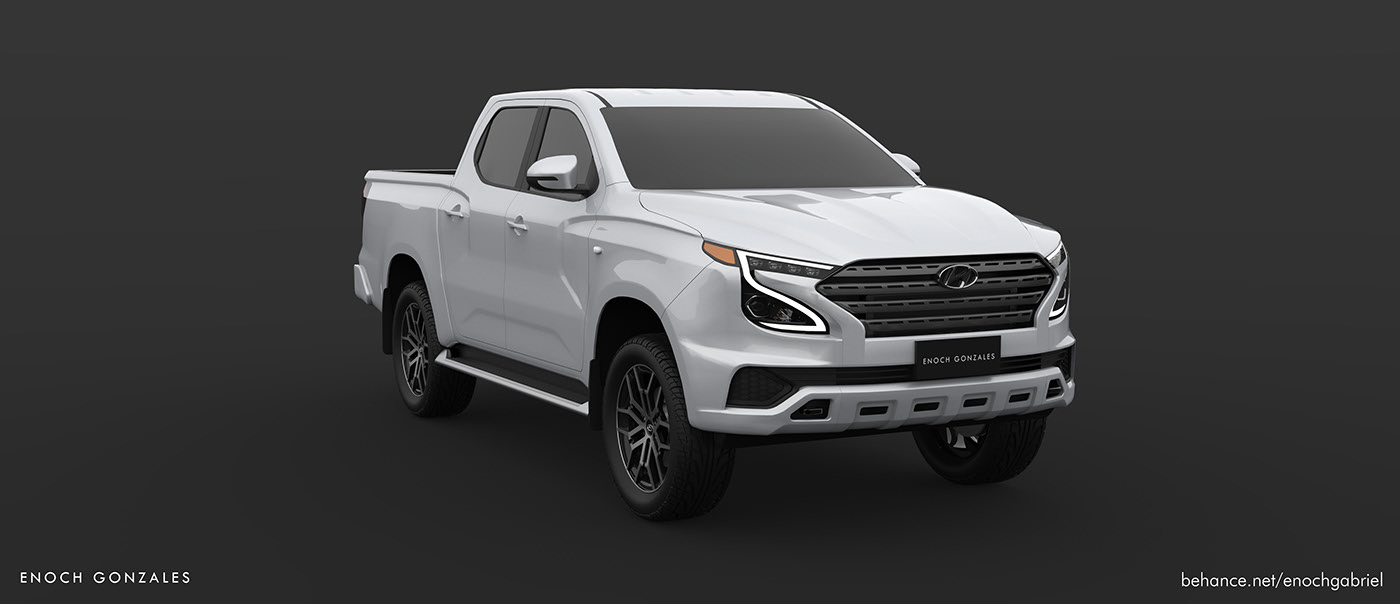 Hyundai Tarlac Render Proposes Ladder-Frame Pickup Truck To Go After The Hilux And Ranger