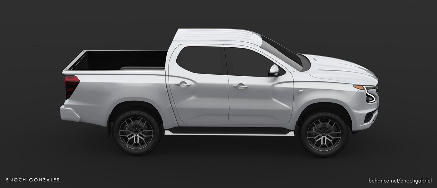 Hyundai Tarlac Render Proposes Ladder-Frame Pickup Truck To Go After The Hilux And Ranger