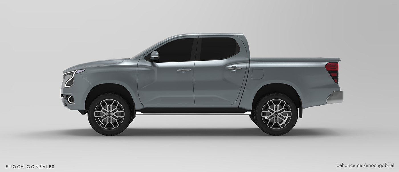 Hyundai Tarlac Render Proposes Ladder-Frame Pickup Truck To Go After The Hilux And Ranger