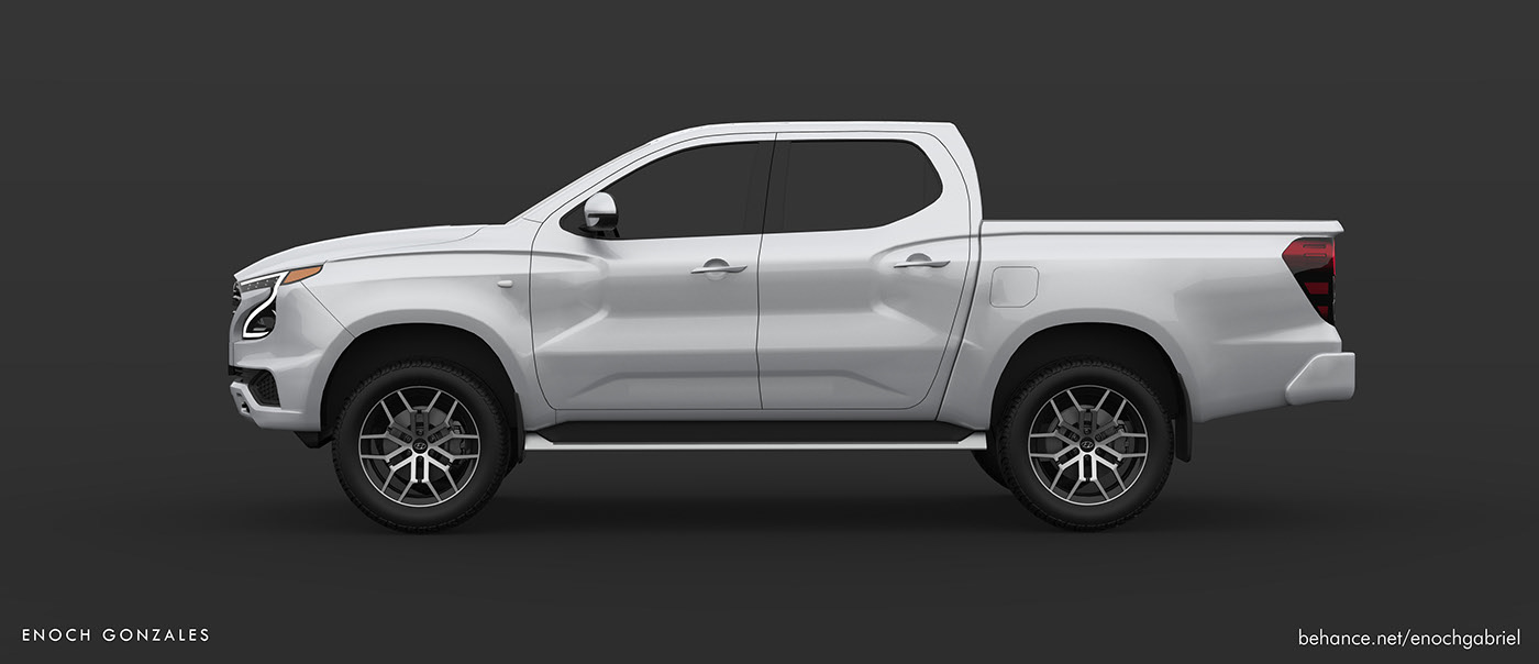 Hyundai Tarlac Render Proposes Ladder-Frame Pickup Truck To Go After The Hilux And Ranger