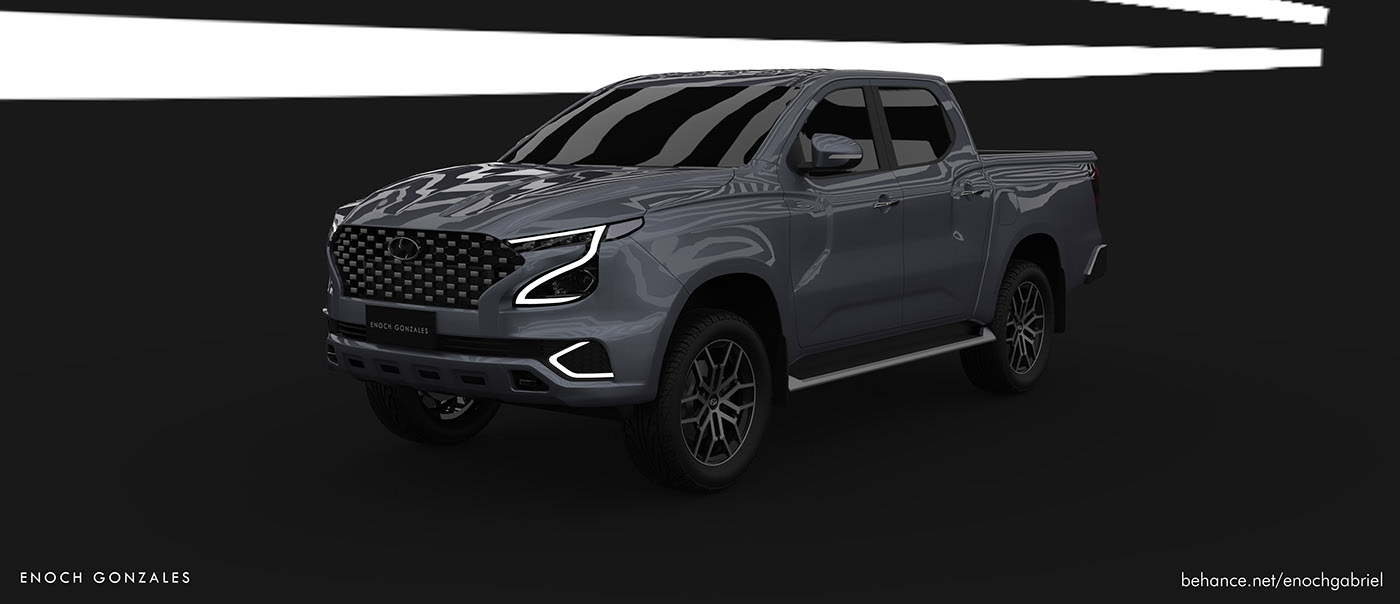 Hyundai Tarlac Render Proposes Ladder-Frame Pickup Truck To Go After The Hilux And Ranger
