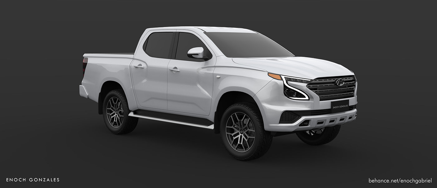 Hyundai Tarlac Render Proposes Ladder-Frame Pickup Truck To Go After The Hilux And Ranger