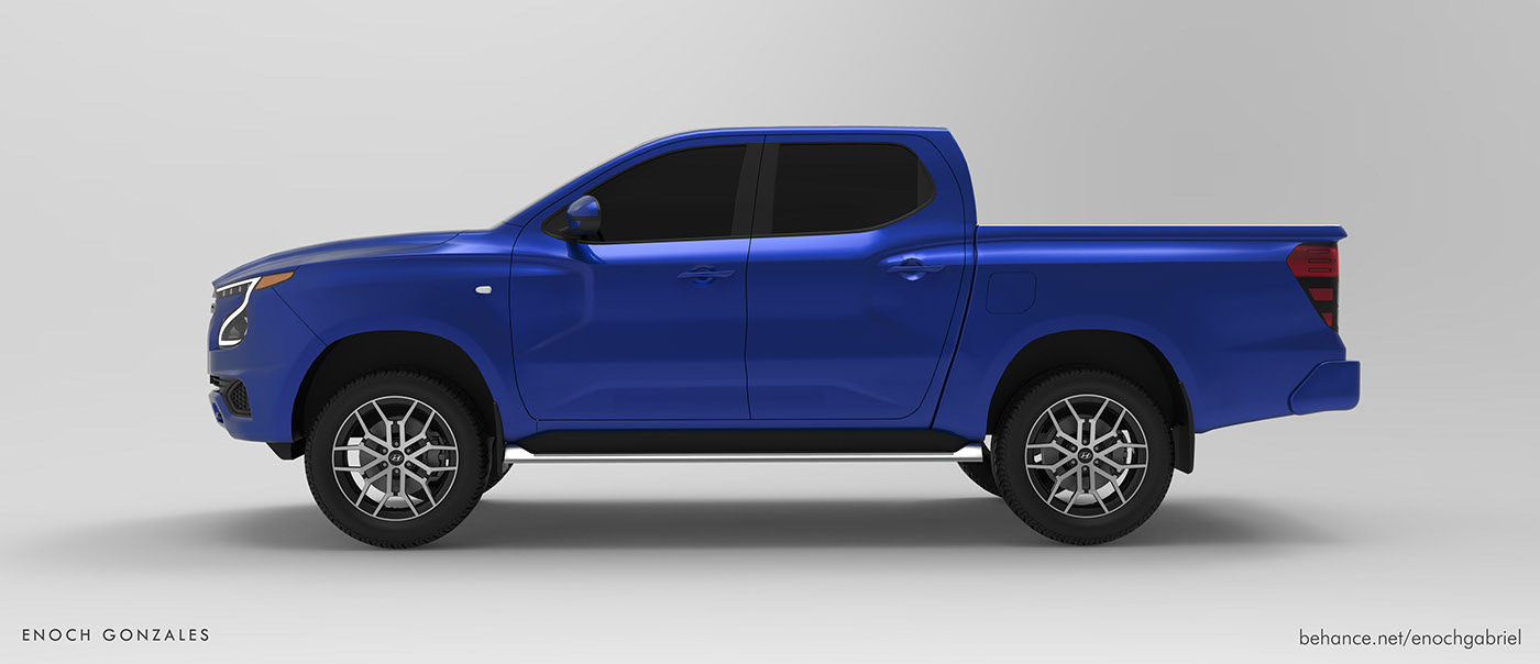 Hyundai Tarlac Render Proposes Ladder-Frame Pickup Truck To Go After The Hilux And Ranger