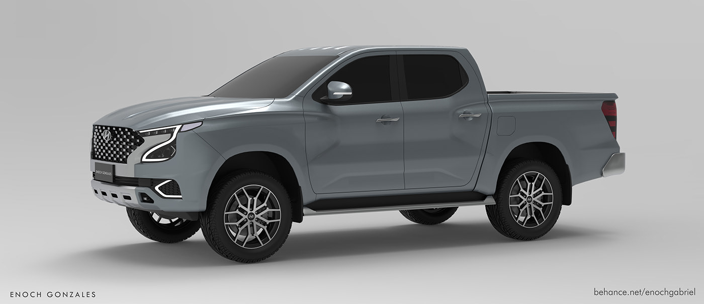 Hyundai Tarlac Render Proposes Ladder-Frame Pickup Truck To Go After The Hilux And Ranger