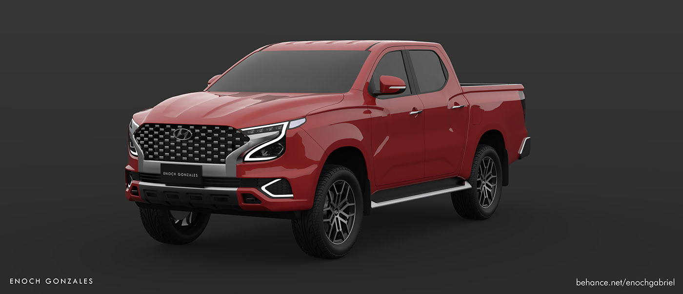Hyundai Tarlac Render Proposes Ladder-Frame Pickup Truck To Go After The Hilux And Ranger