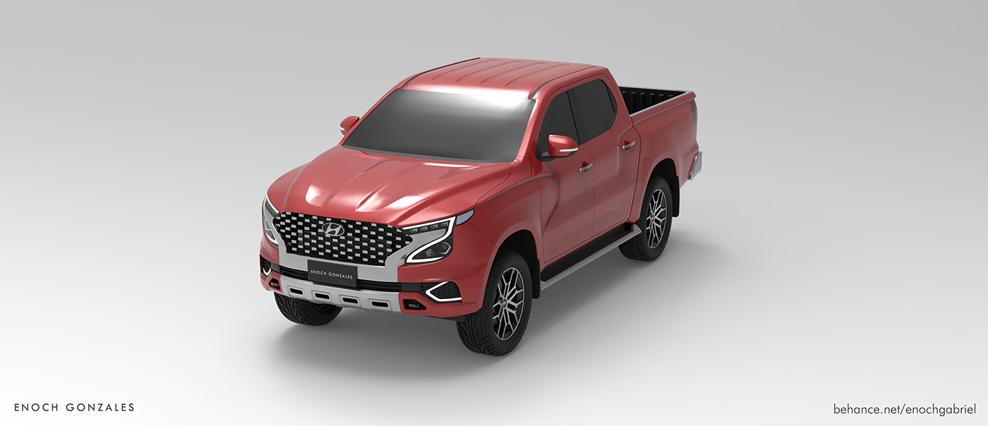 Hyundai Tarlac Render Proposes Ladder-Frame Pickup Truck To Go After The Hilux And Ranger