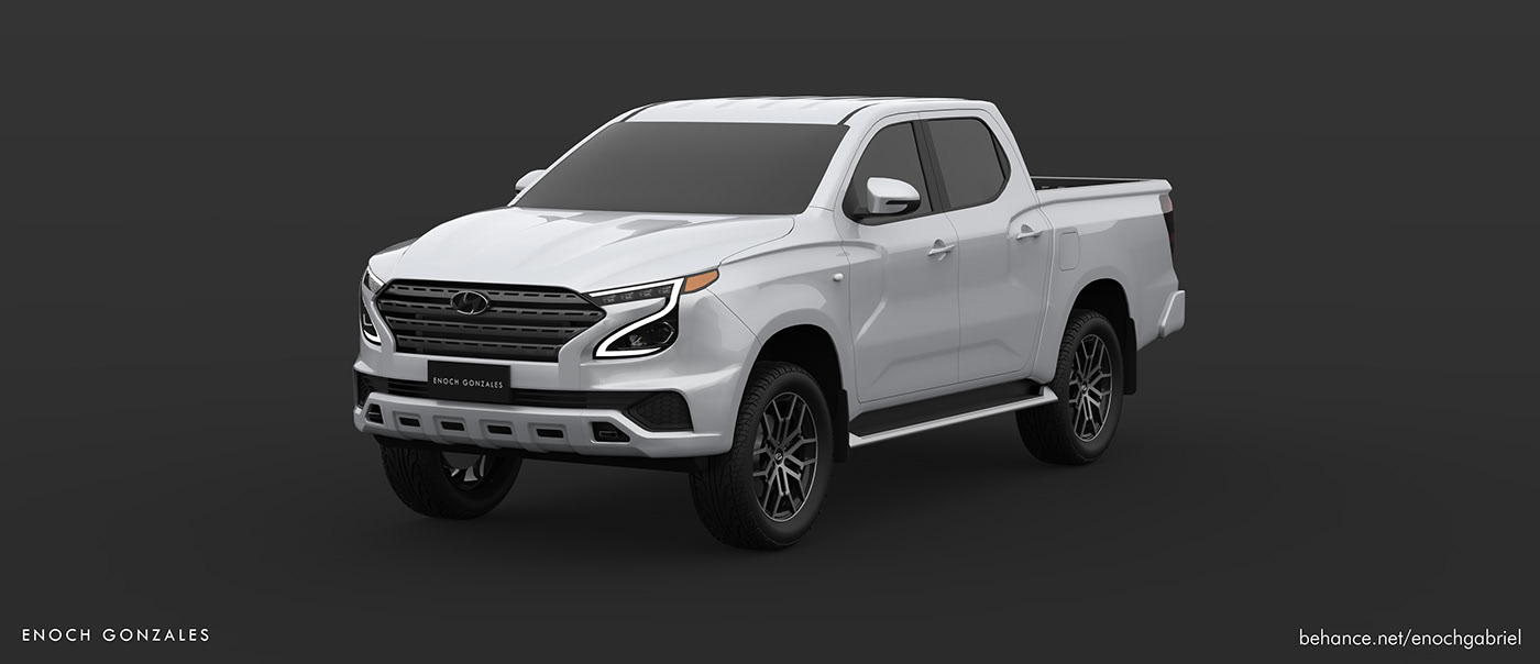 Hyundai Tarlac Render Proposes Ladder-Frame Pickup Truck To Go After The Hilux And Ranger