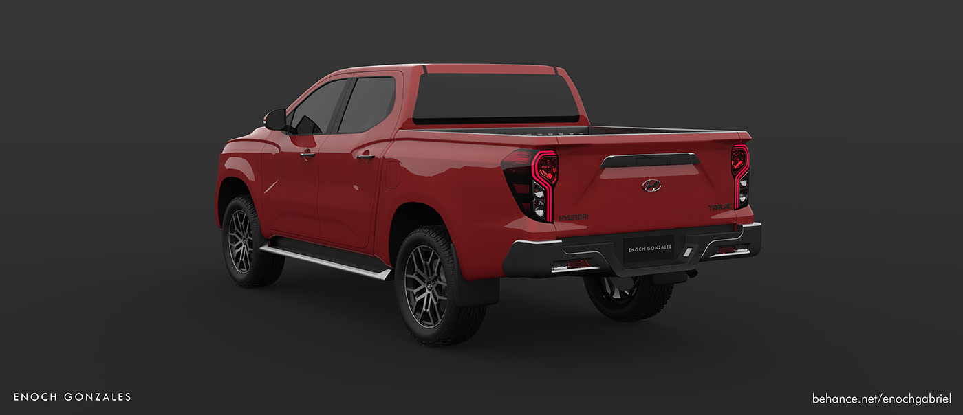 Hyundai Tarlac Render Proposes Ladder-Frame Pickup Truck To Go After The Hilux And Ranger