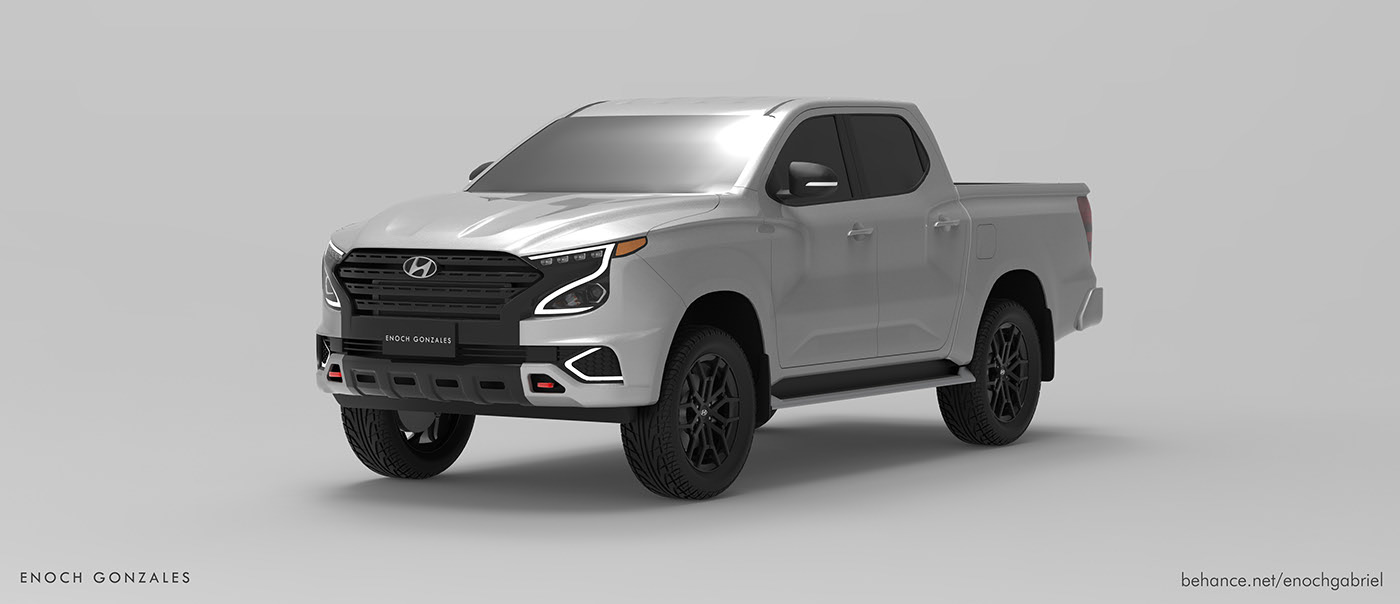 Hyundai Tarlac Render Proposes Ladder-Frame Pickup Truck To Go After The Hilux And Ranger