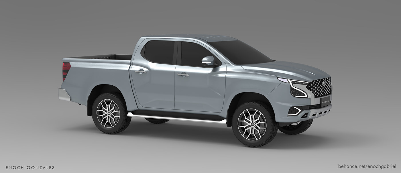 Hyundai Tarlac Render Proposes Ladder-Frame Pickup Truck To Go After The Hilux And Ranger
