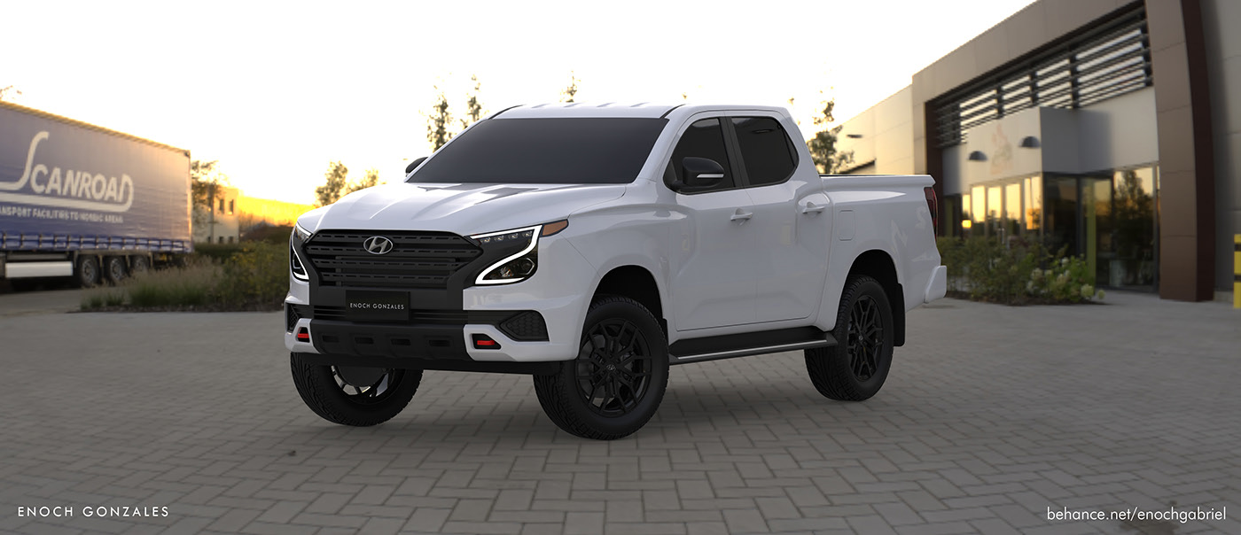 Hyundai Tarlac Render Proposes Ladder-Frame Pickup Truck To Go After The Hilux And Ranger