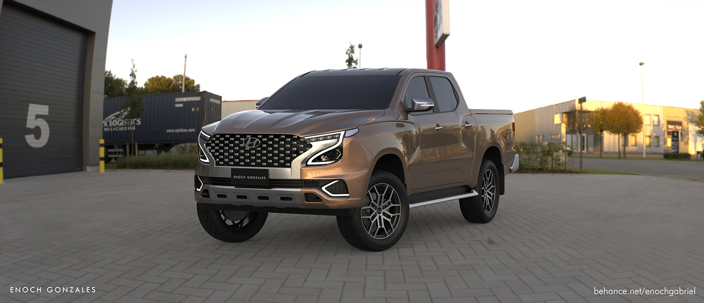 Hyundai Tarlac Render Proposes Ladder-Frame Pickup Truck To Go After The Hilux And Ranger