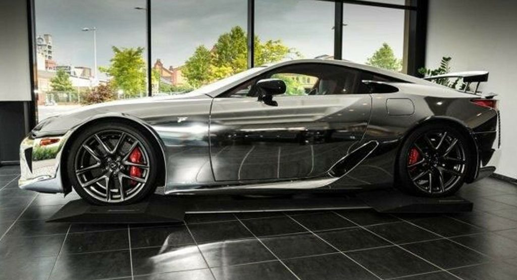 What S A Chrome Lexus Lfa With Only 541 Miles Worth To You Carscoops