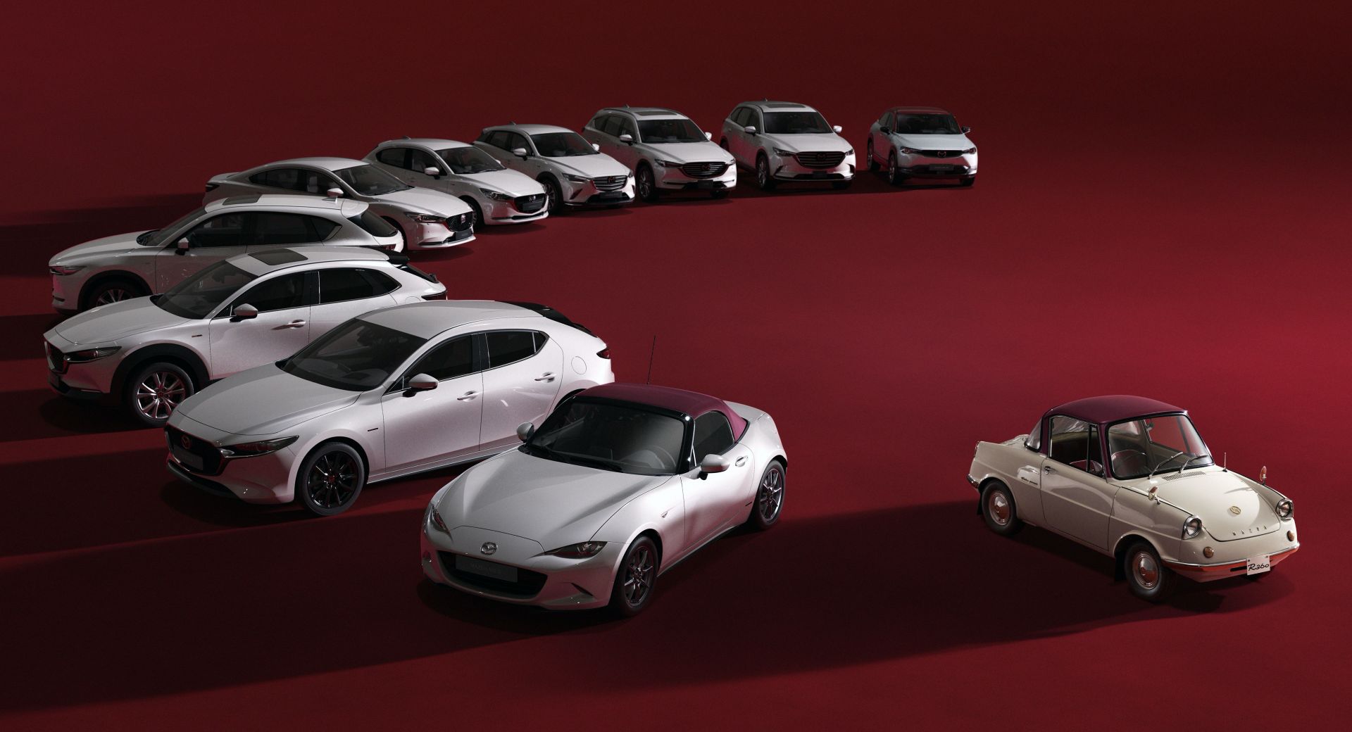 Mazda's Entire Lineup Dresses In Festive Attire For 100th Anniversary