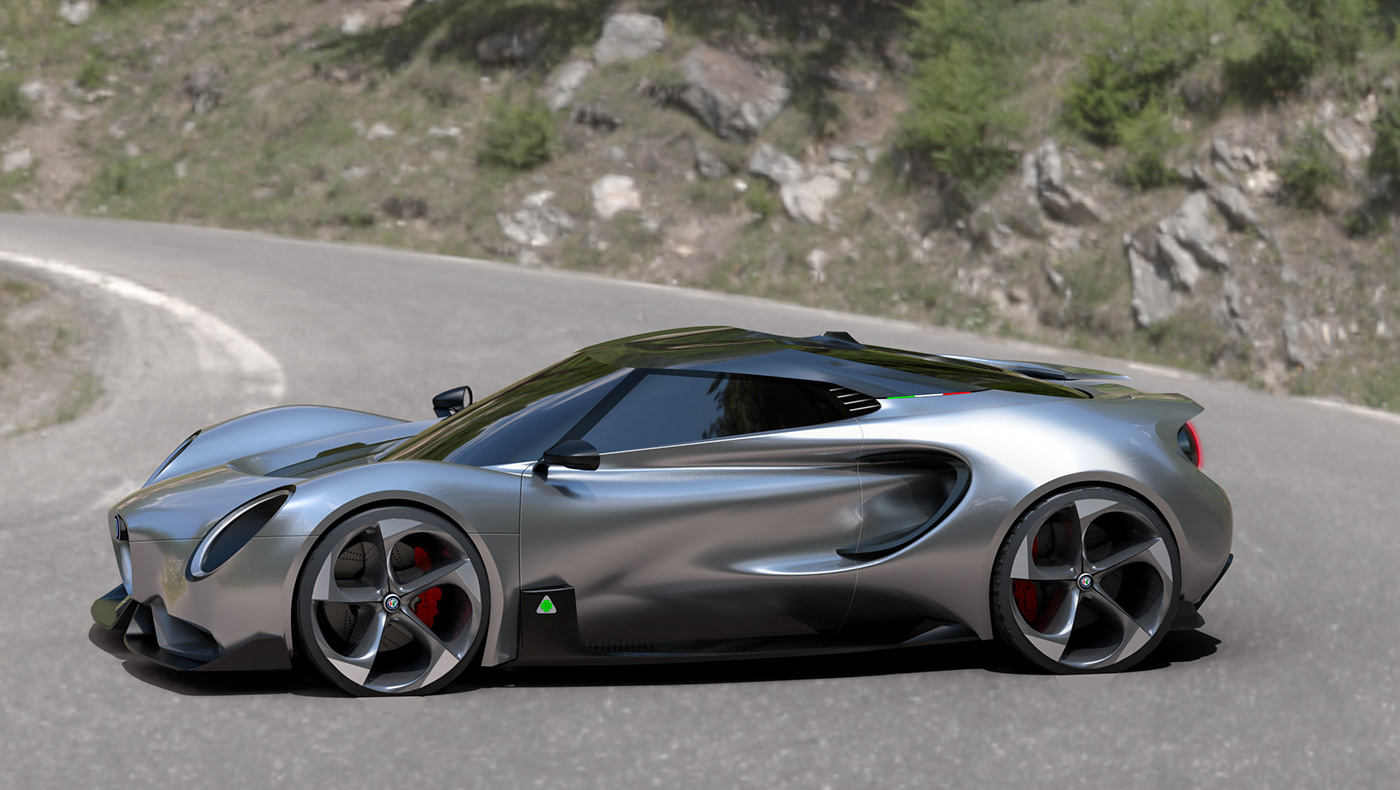 Designer Comes Up With Gorgeous Proposal For Alfa Romeo 4C Successor