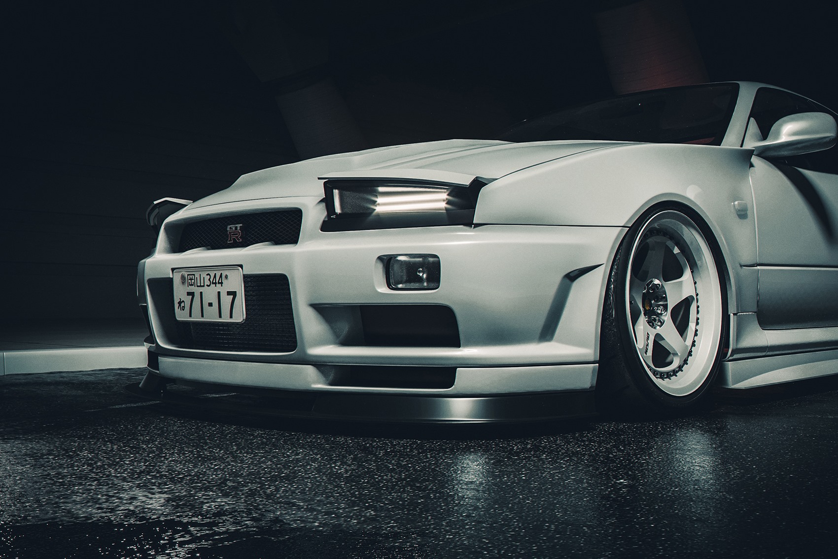 R34 Nissan Skyline GT-R Rendered With Pop-Up Headlamps Answers A Question No One Asked