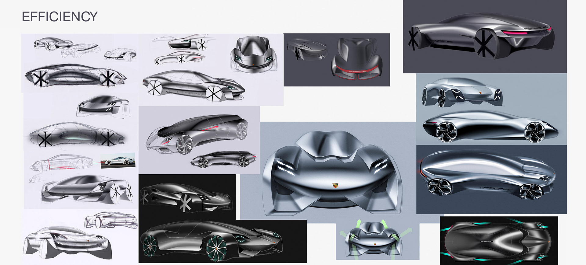 Porsche Exclusive GT Is A Futuristic Design Thesis For A Four Seater Coupe