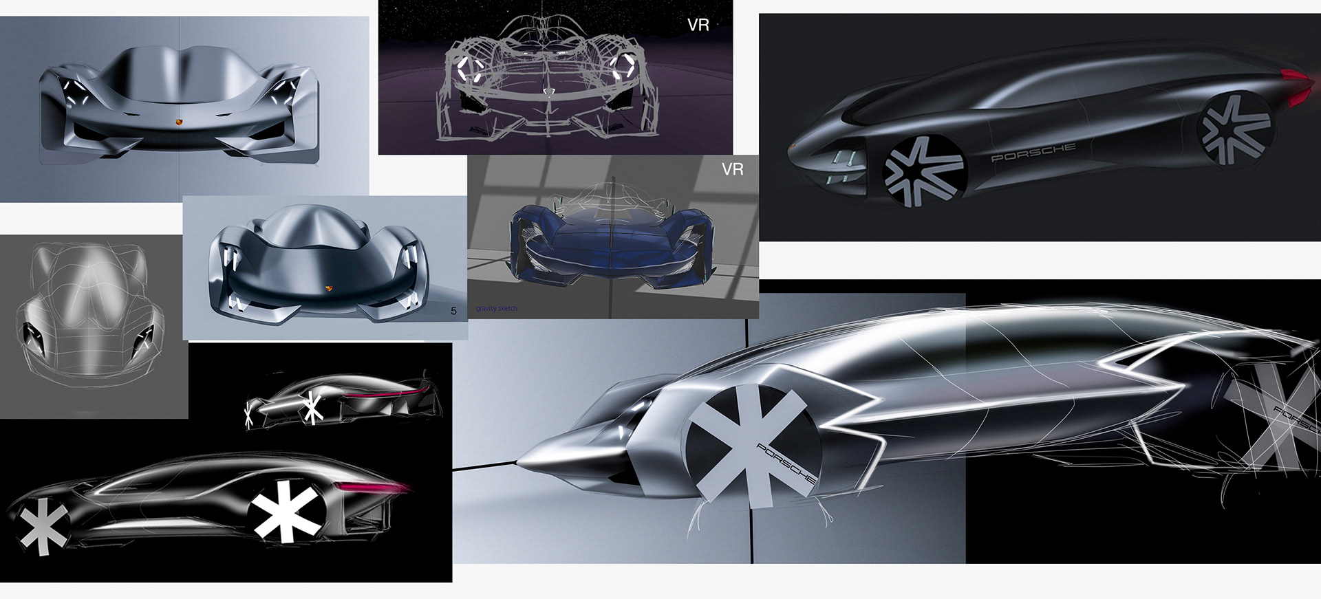 Porsche Exclusive GT Is A Futuristic Design Thesis For A Four Seater Coupe