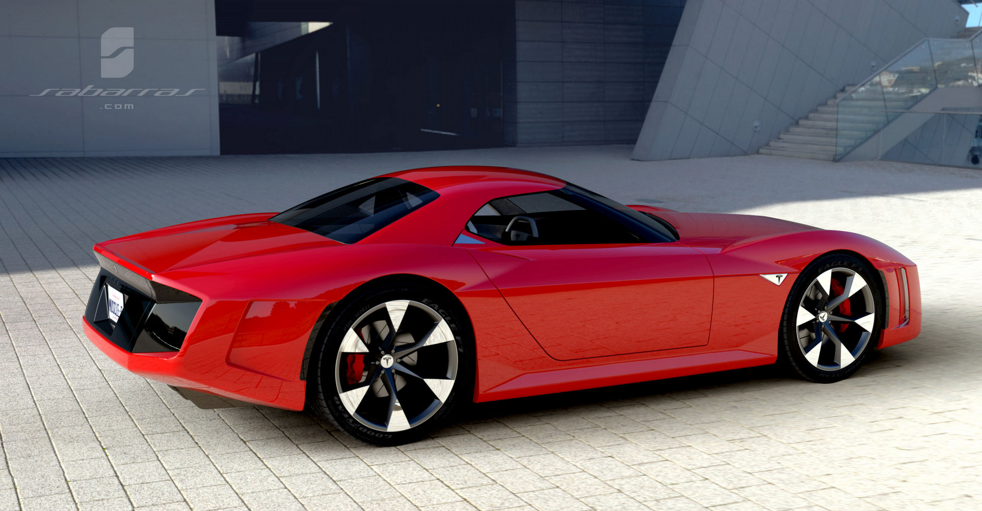 Tesla GT Muscle Car Design Project Looks Like It Came Straight From GTA V