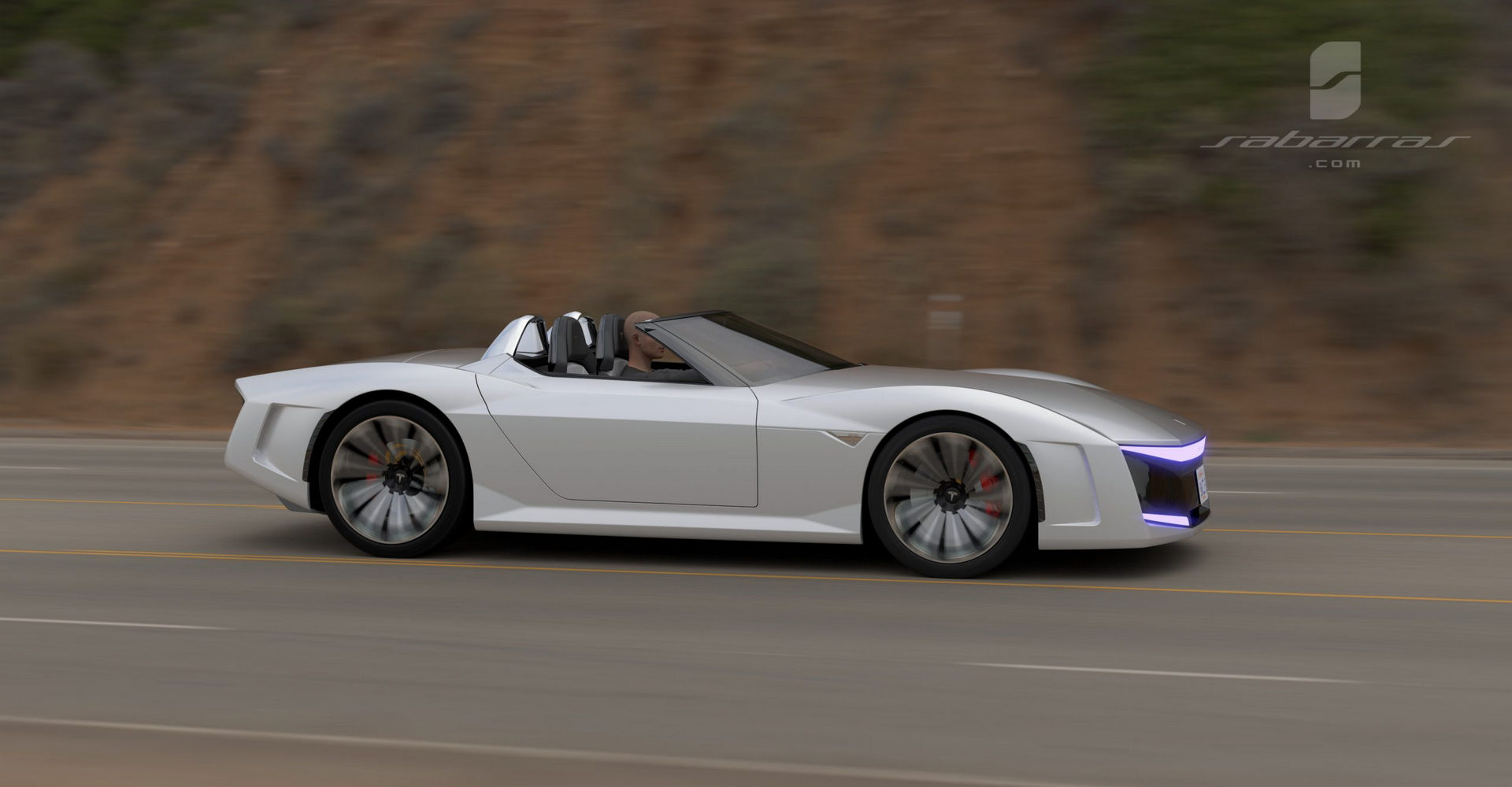 Tesla GT Muscle Car Design Project Looks Like It Came Straight From GTA V