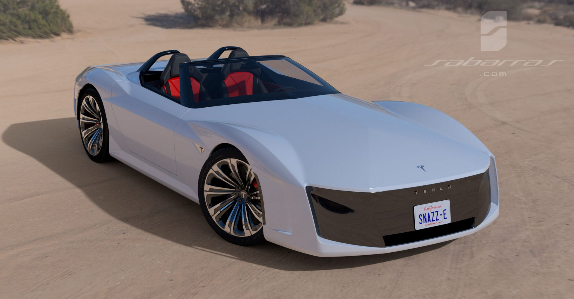 Tesla GT Muscle Car Design Project Looks Like It Came Straight From GTA V