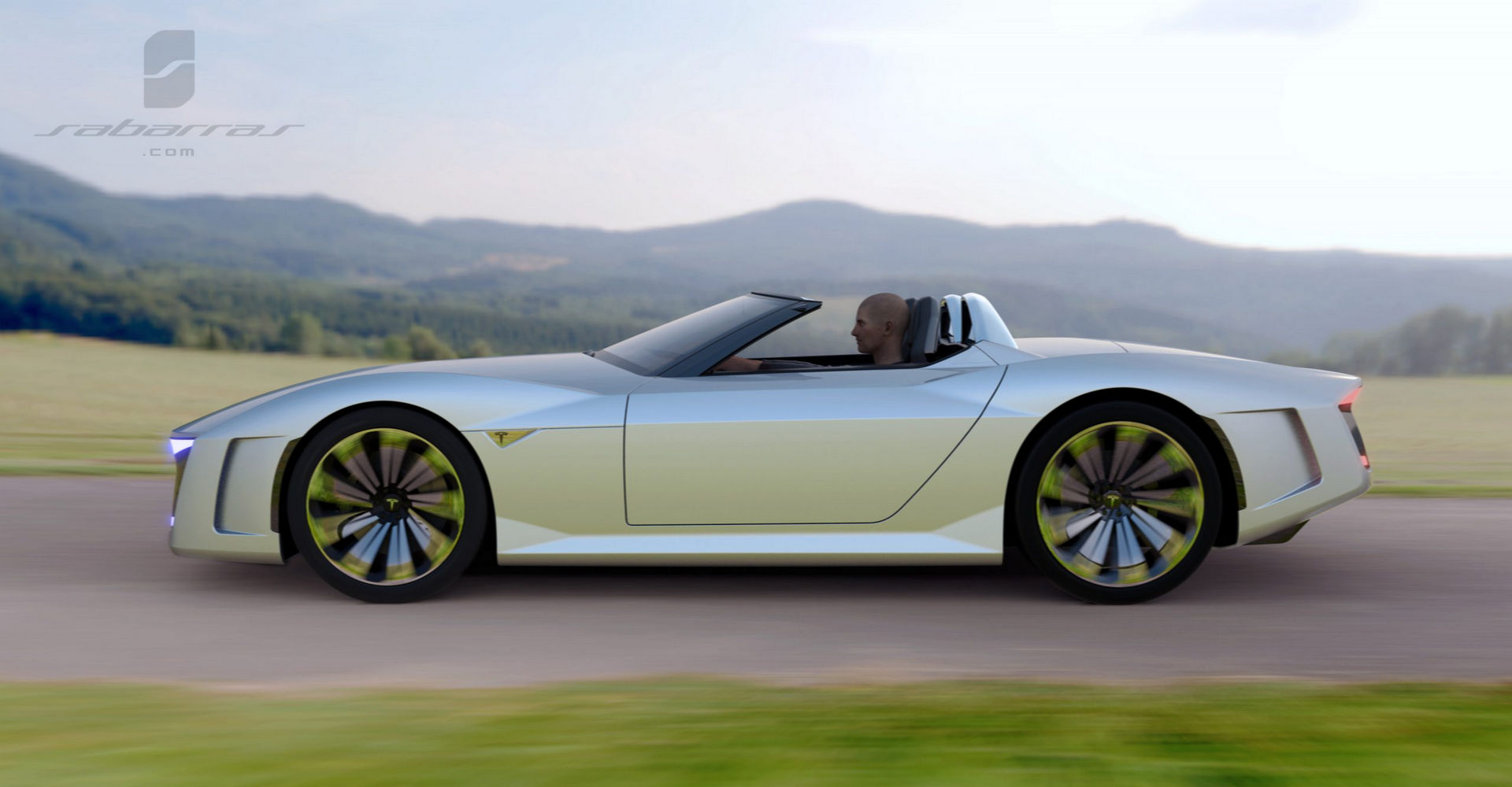 Tesla GT Muscle Car Design Project Looks Like It Came Straight From GTA V