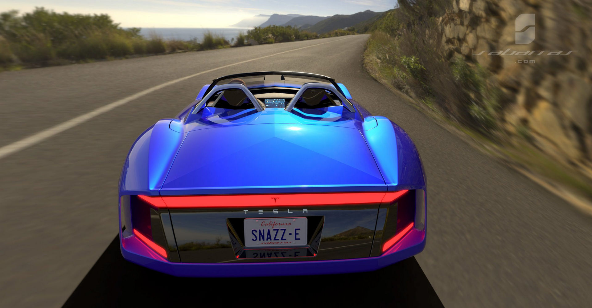 Tesla GT Muscle Car Design Project Looks Like It Came Straight From GTA V