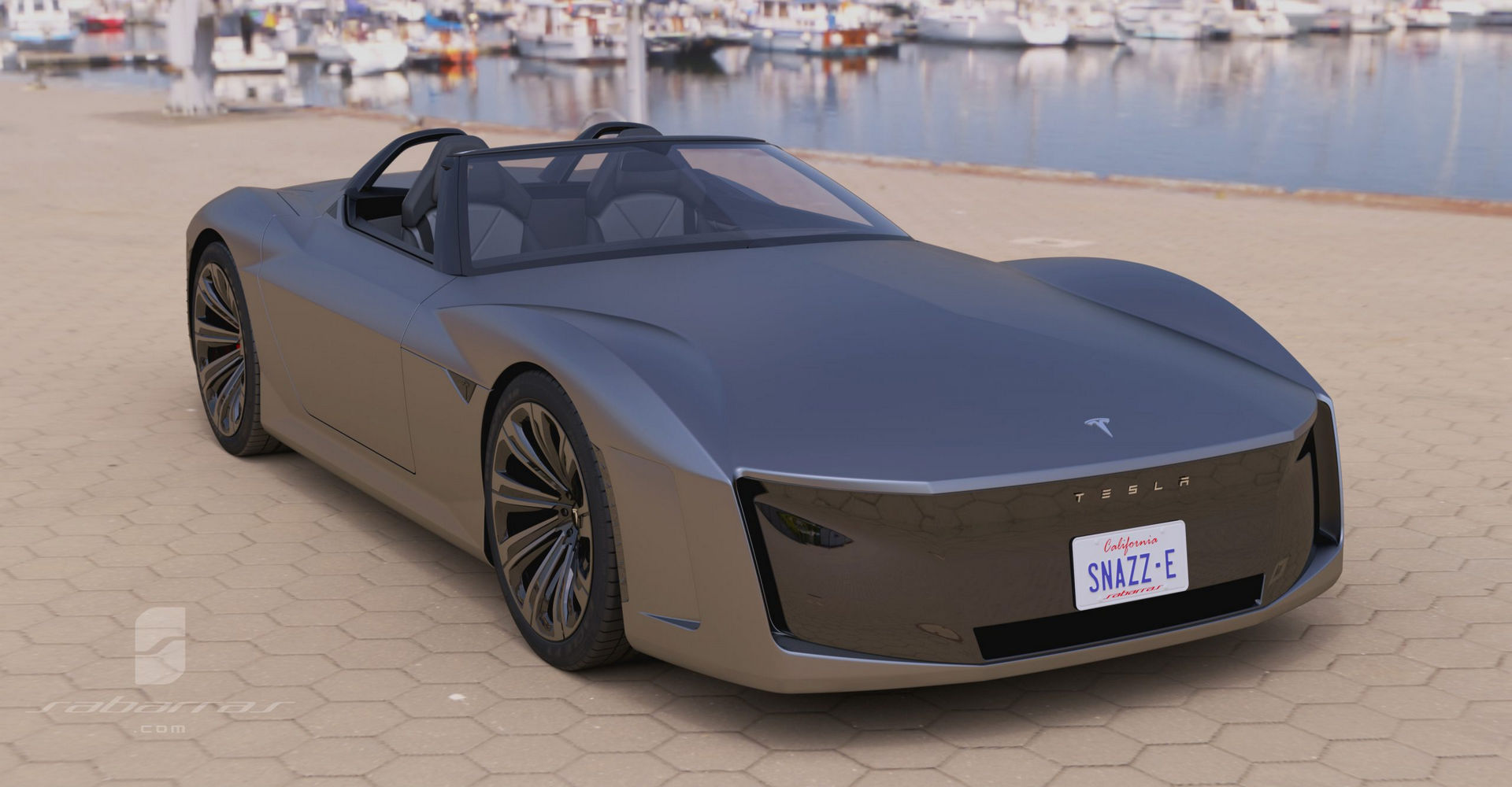 Tesla GT Muscle Car Design Project Looks Like It Came Straight From GTA V