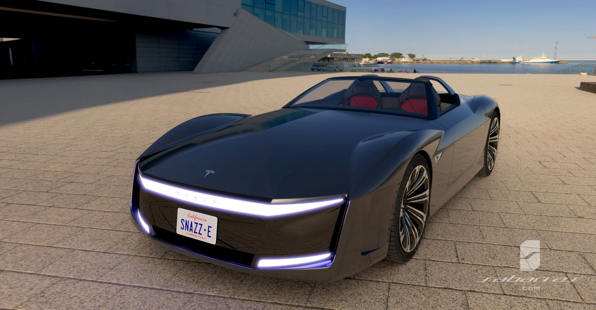 Tesla GT Muscle Car Design Project Looks Like It Came Straight From GTA V