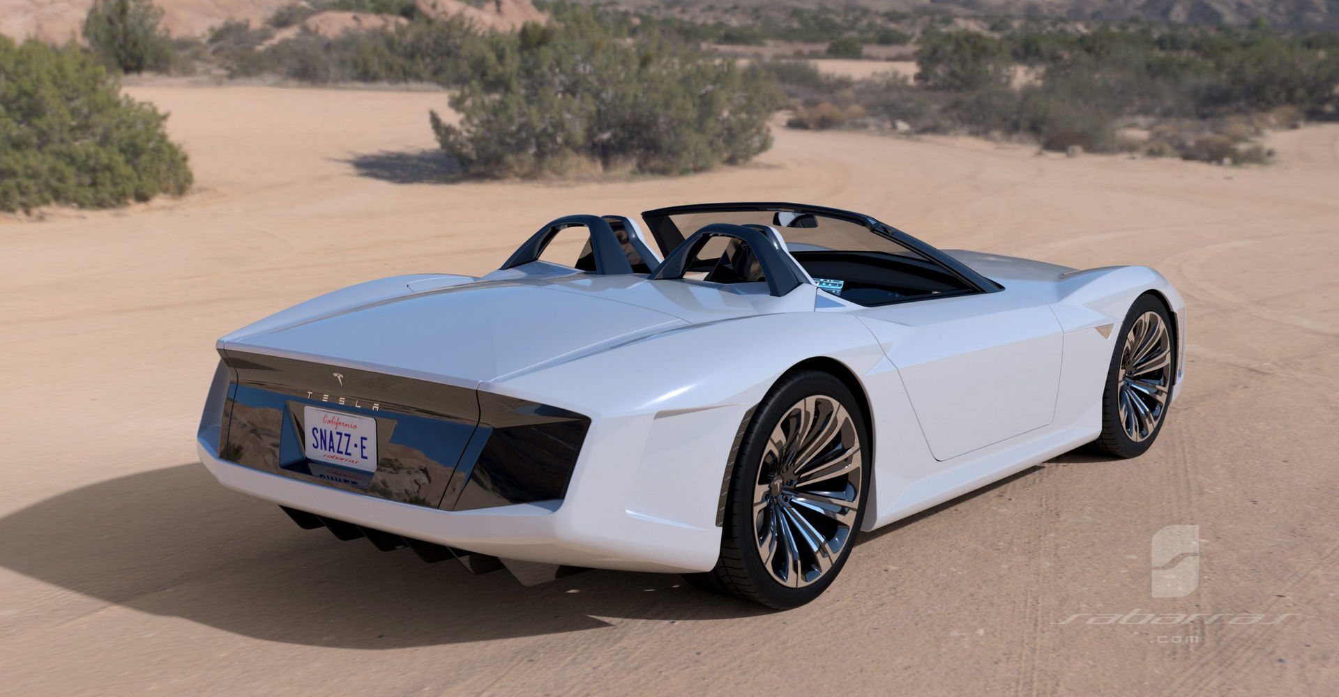 Tesla GT Muscle Car Design Project Looks Like It Came Straight From GTA V