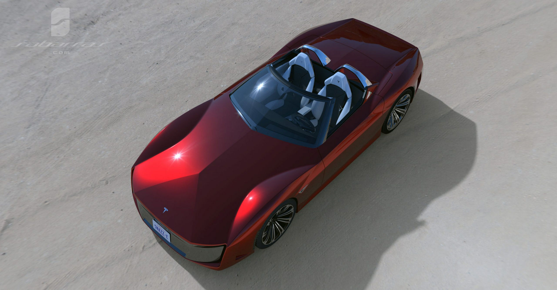 Tesla GT Muscle Car Design Project Looks Like It Came Straight From GTA V