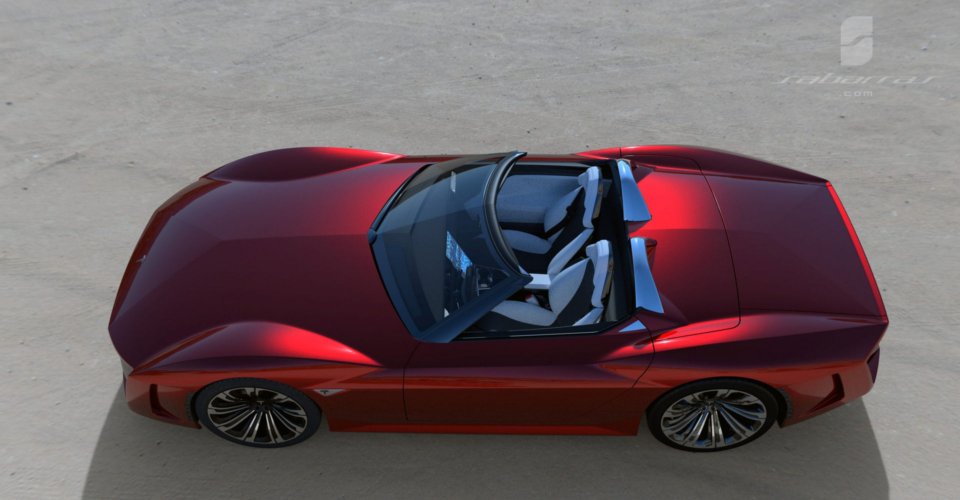 Tesla GT Muscle Car Design Project Looks Like It Came Straight From GTA V