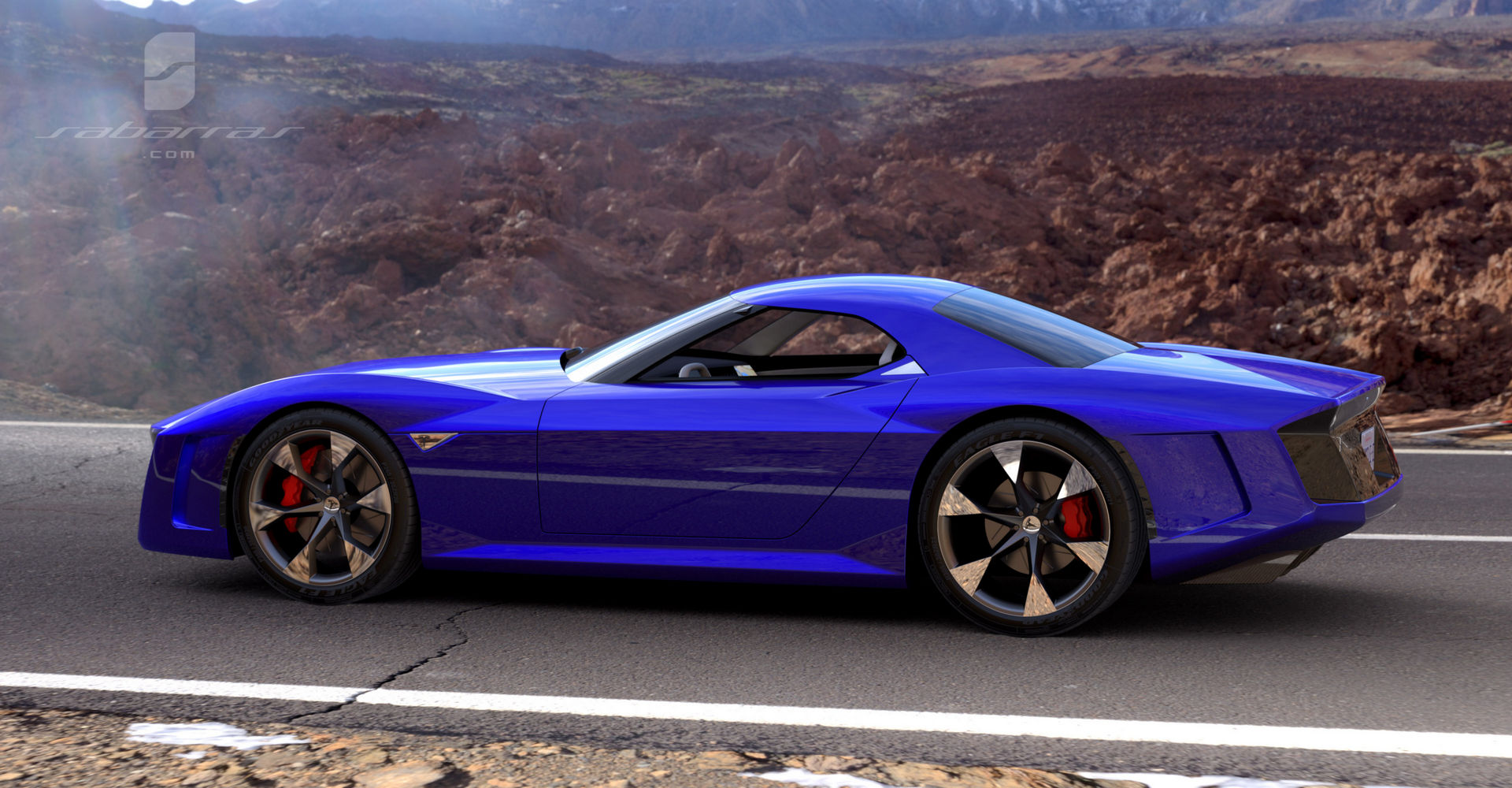 Tesla GT Muscle Car Design Project Looks Like It Came Straight From GTA V