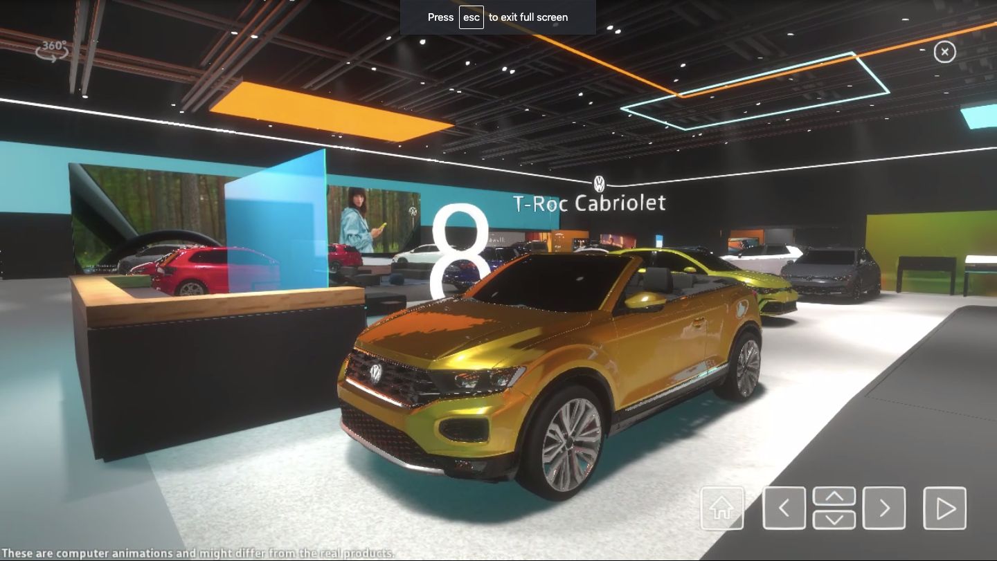 VW’s Virtual Geneva Motor Show Stand Is Like The Real Thing But Without People