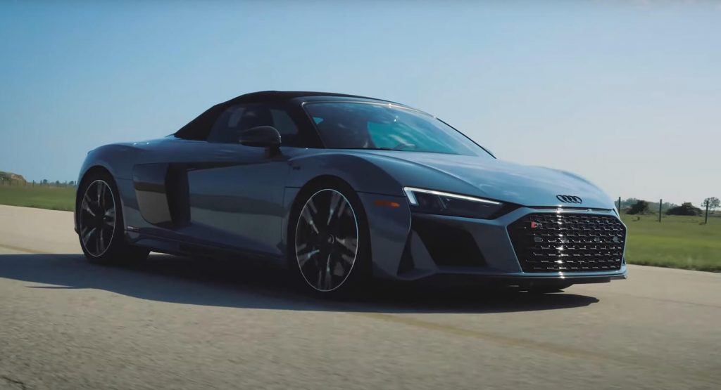  Hennessey’s Twin-Turbo Audi R8 Is Pure Fire, Listen To The Magic Symphony