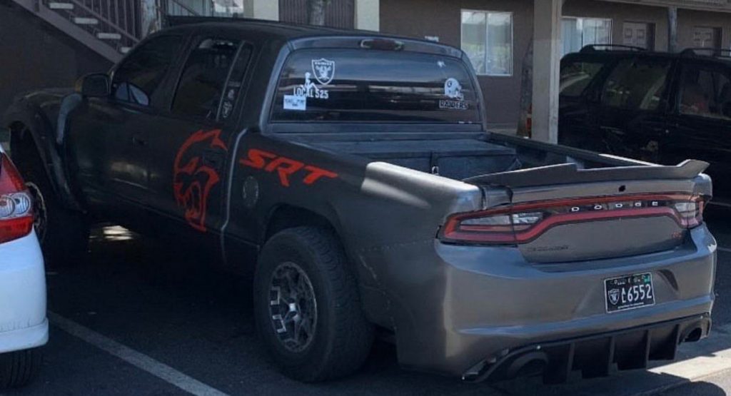  What The Truck? Meet A Dodge Dakota-Charger Inbred Pickup