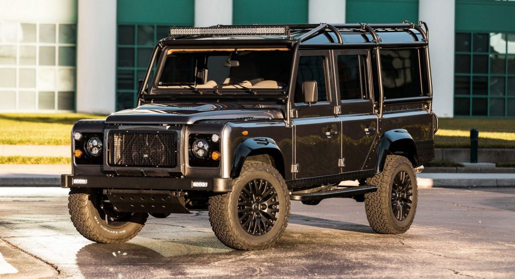  Can You Think Of A Better Way To Do Soccer Rounds Than A 9-Seater Land Rover Defender D110 LS3 V8?