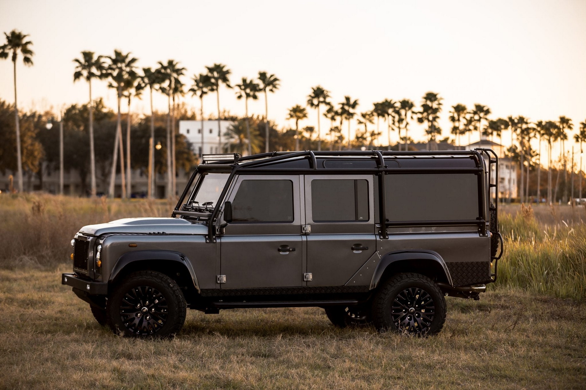 Can You Think Of A Better Way To Do Soccer Rounds Than A 9-Seater Land Rover Defender D110 LS3 V8?