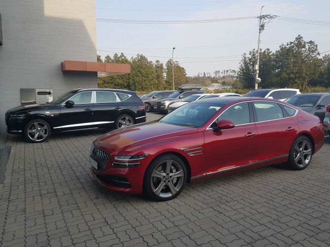 Family Picture: 2021 Genesis G80 Sedan Meets GV80 SUV