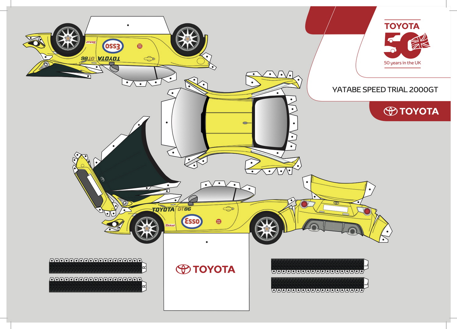 Toyota Helps Fight The Coronavirus Boredom, Launches Templates To Build GT86 Miniatures