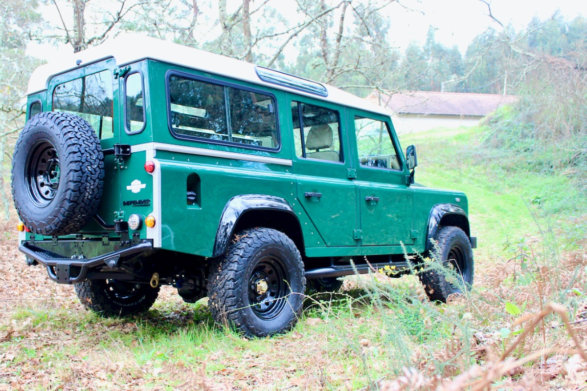 Restomod 1993 Land Rover Defender Wants To Be One With The Woods