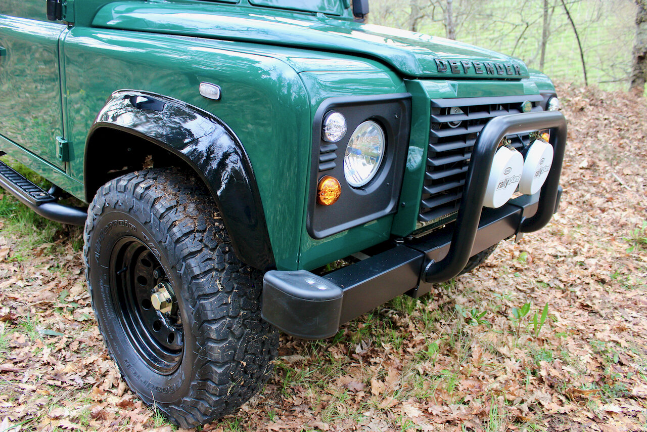 Restomod 1993 Land Rover Defender Wants To Be One With The Woods