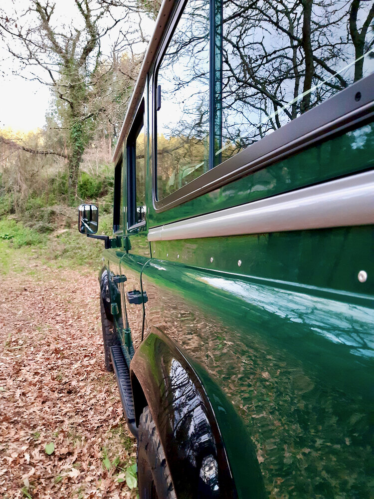 Restomod 1993 Land Rover Defender Wants To Be One With The Woods